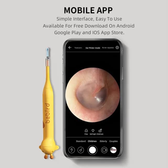 گوش پاک کن هوشمند شیائومی مدل Bebird D3 Pro (اورجینال ارسال فوری) — تصویر ۲