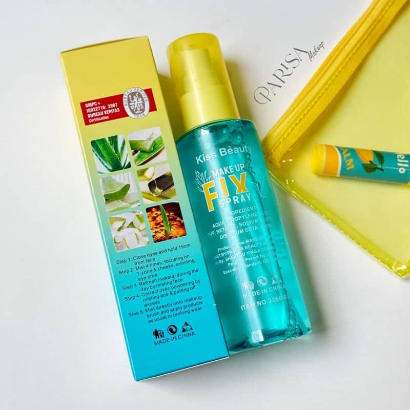 اسپری فیکس Kiss Beauty SPF +60 مدل آلوئه ورا — تصویر ۲