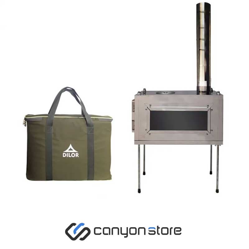 بخاری هیزمی تاشو دیلور – Dilor Steel Folding Wood Heater — تصویر ۲