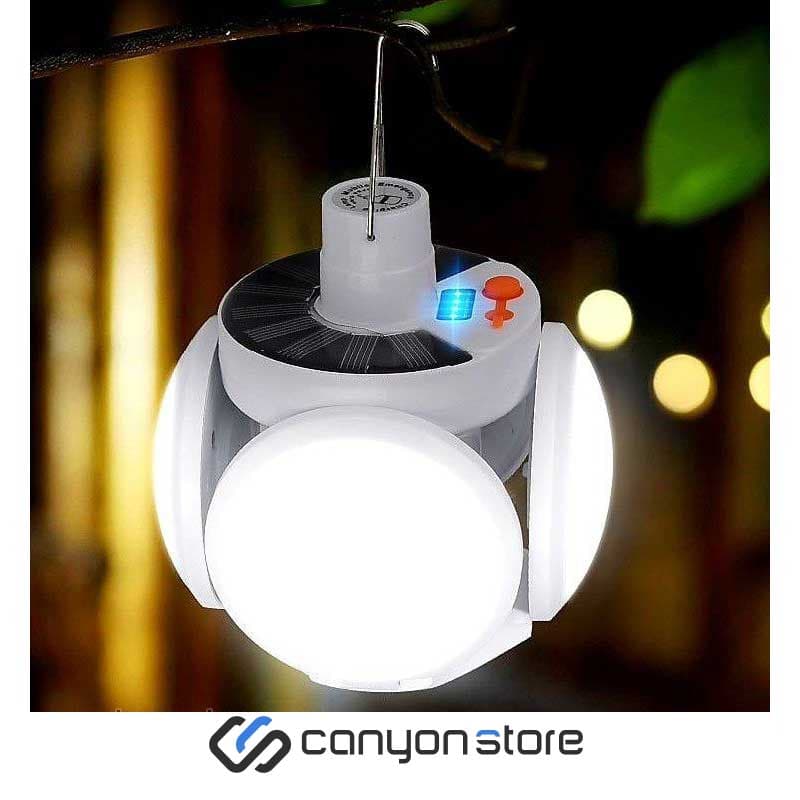چراغ چادر شارژی خورشیدی – Camping Light 2029 — تصویر ۳