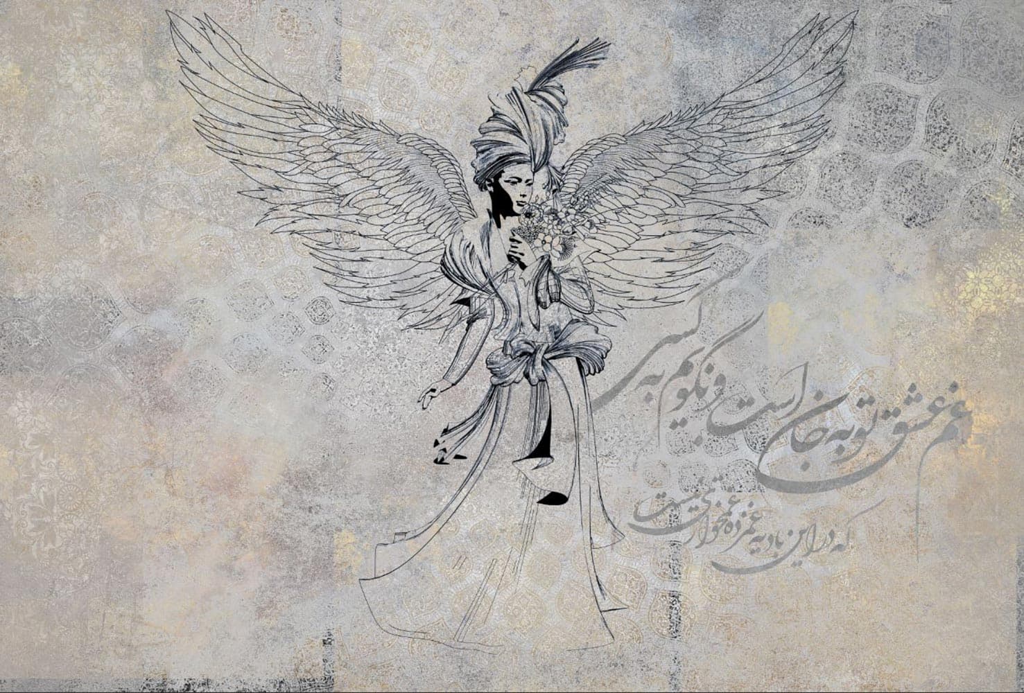پوستر دیواری خاص چهره فشن W13406200 — تصویر ۳