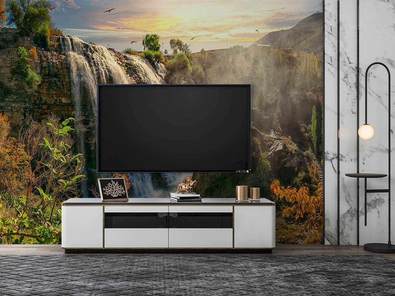 پوستر سه بعدی طبیعت آبشار W10298000 — تصویر ۴