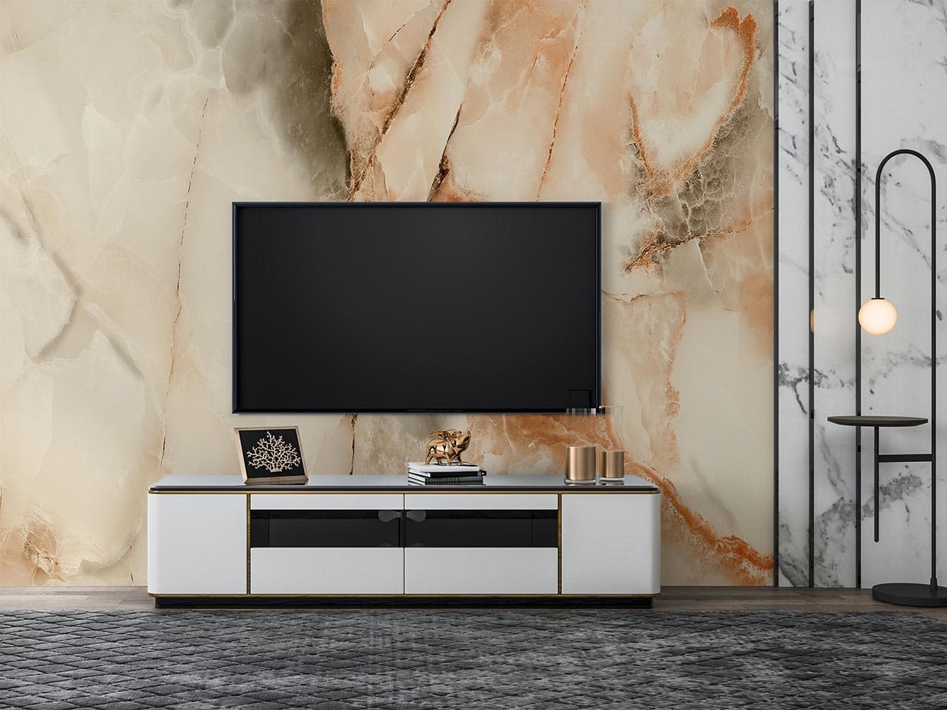 کاغذ دیواری کلاسیک سنگ مرمر W10290300 — تصویر ۲