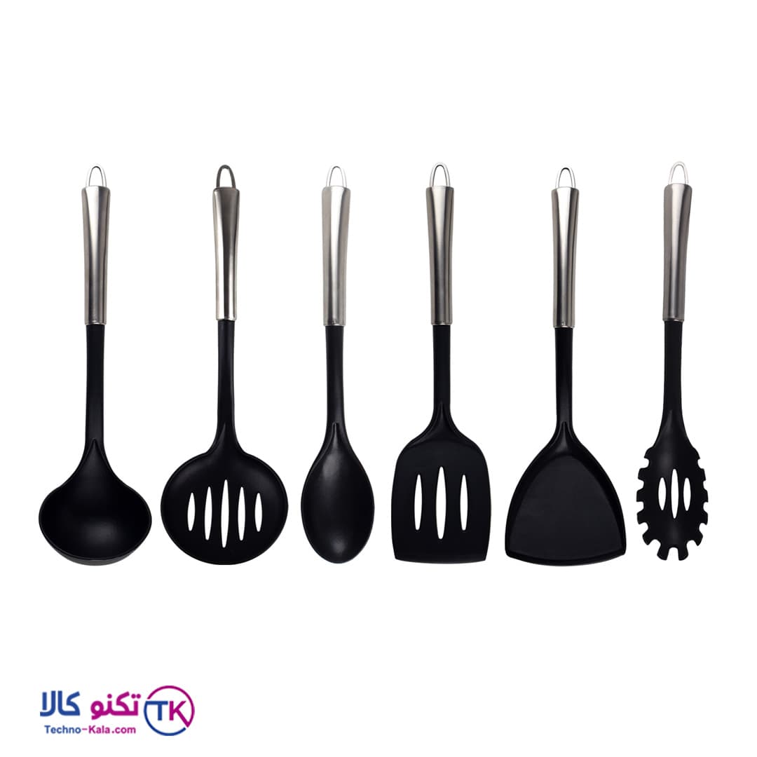 ست کفگیر و ملاقه دسته استیل یونیک مدل UN-1155
