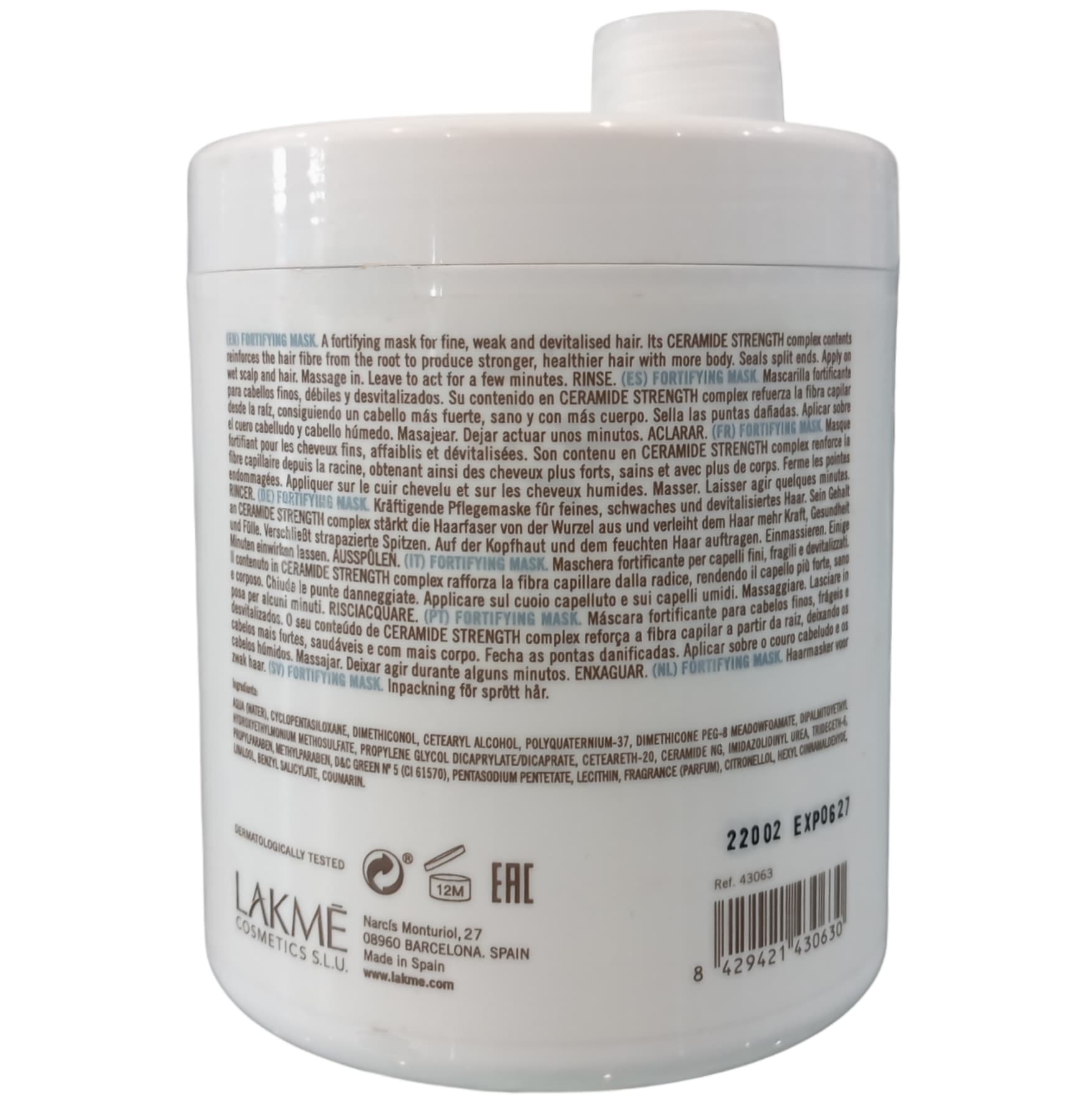 ماسک مو تقویت کننده لاکمه سری K.Therapy مدل Lakme Active — تصویر ۲