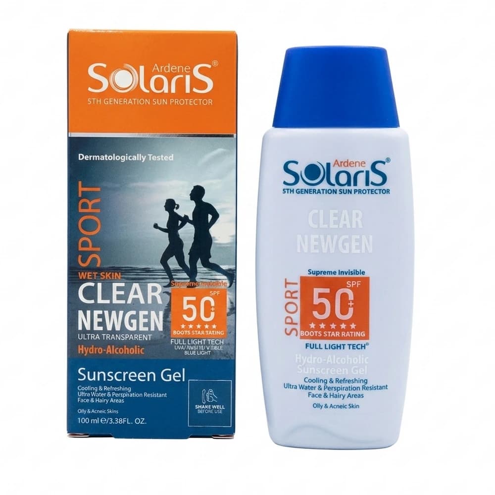 ژل هیدرو الکلی ضد آفتاب سولاریس مناسب پوست جوش دار Solaris