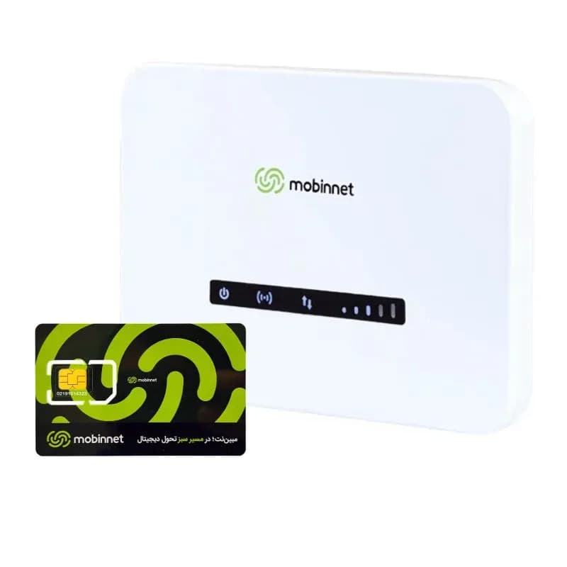 مودم 4G/TD-LTE مبین نت مدل MN-6200D همراه با اینترنت رایگان