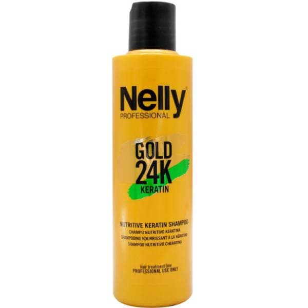 شامپو ترمیم کننده قوی گلد نلی مدل Gold 24K حجم 300 میلی لیتر