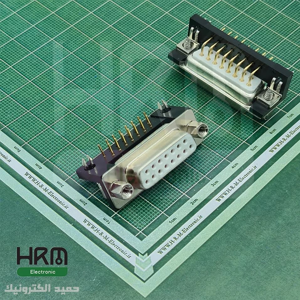 کانکتور DB15 مادگی روبردی رایت‌ صنعتی 15 پین
