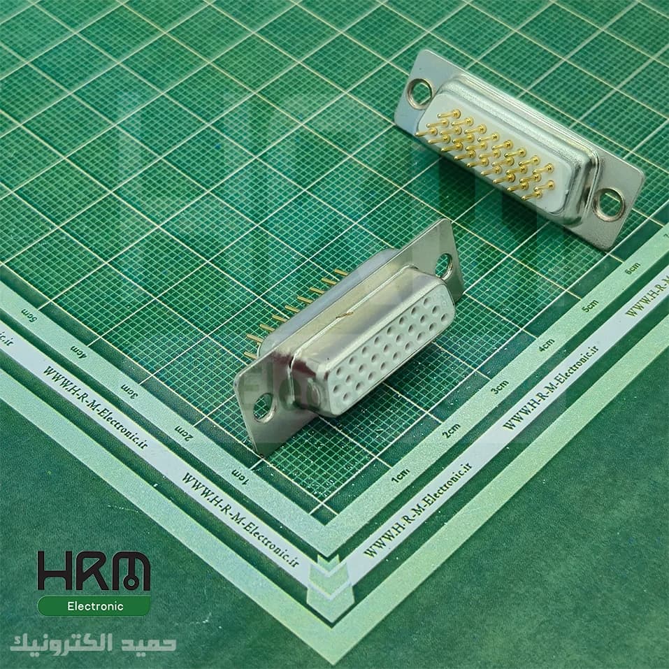 کانکتور DB26 مادگی روبردی صاف صنعتی 26 پین