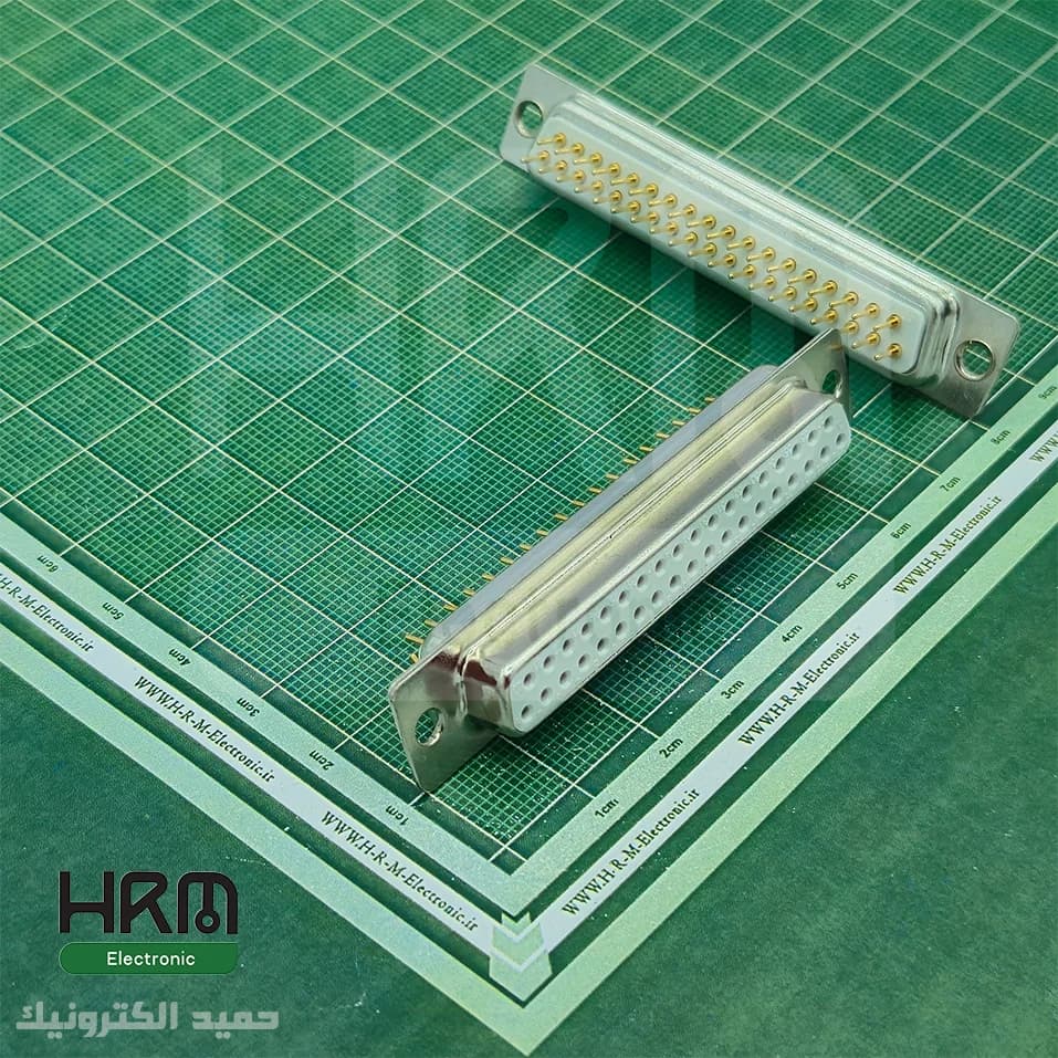 کانکتور DB37 مادگی روبردی صاف صنعتی 37 پین