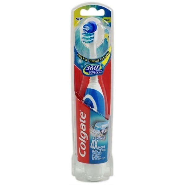 مسواک برقی کولگیت Colgate مدل 360 دسته ضد لغزش بسته یک عددی — تصویر ۲