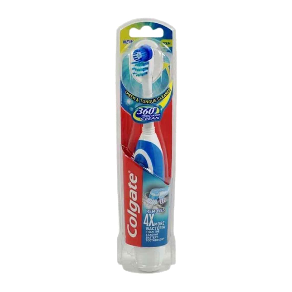 مسواک برقی کولگیت Colgate مدل 360 دسته ضد لغزش بسته یک عددی