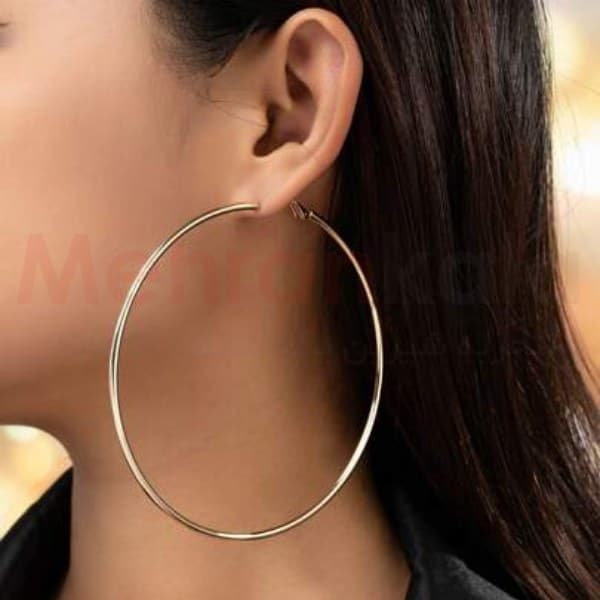 گوشواره حلقه ای زنانه بی لاین مدل Large Hoop Earring — تصویر ۲