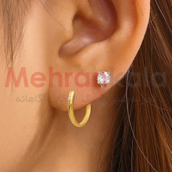 ست گوشواره زنانه بی لاین مدل Earrings Hoop — تصویر ۲