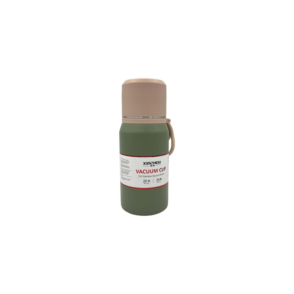 فلاسک 350 میل VACUUMدرب پیچی دکمه دار 489-121 کد 14817 — تصویر ۴
