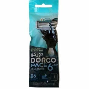 خودتراش دورکو dorco مدل Pace 6 بسته 1 عددی — تصویر ۲