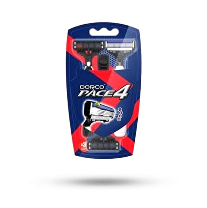 خودتراش مردانه دورکو Dorco مدل Pace 4 بسته 3 عددی