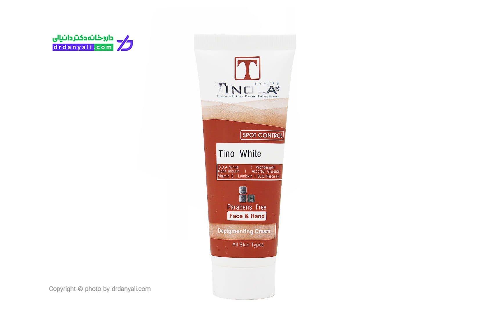 کرم روشن کننده و ضد لک تینولا Tino White حجم 40 میلی لیتر — تصویر ۳