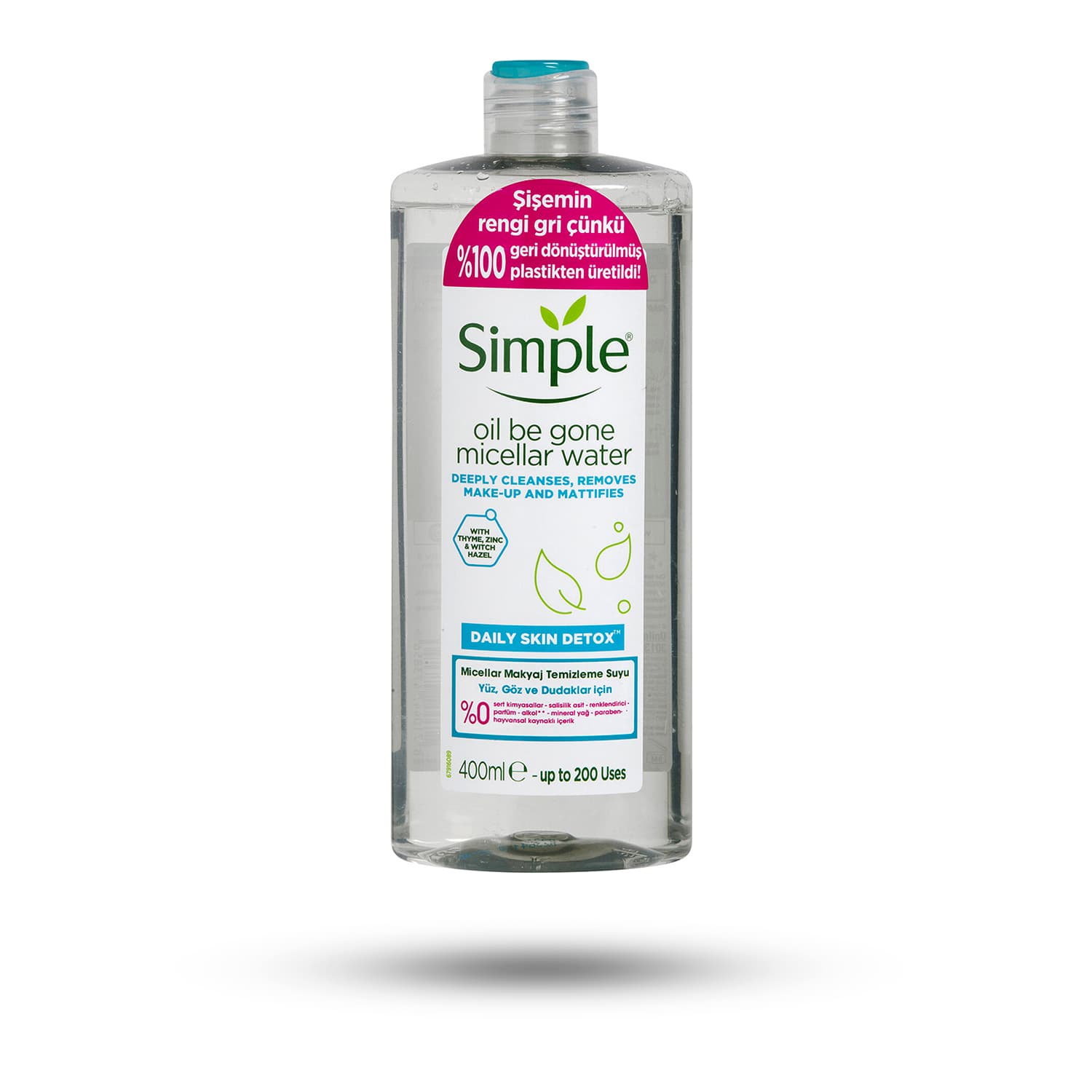میسلار واتر سیمپل Simple مخصوص پوست چرب حجم 400 میل