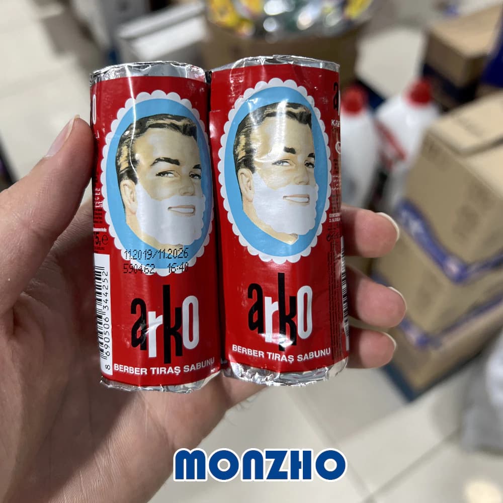 صابون اصلاح کلاسیک آرکو ARKO بسته 12 عددی — تصویر ۴