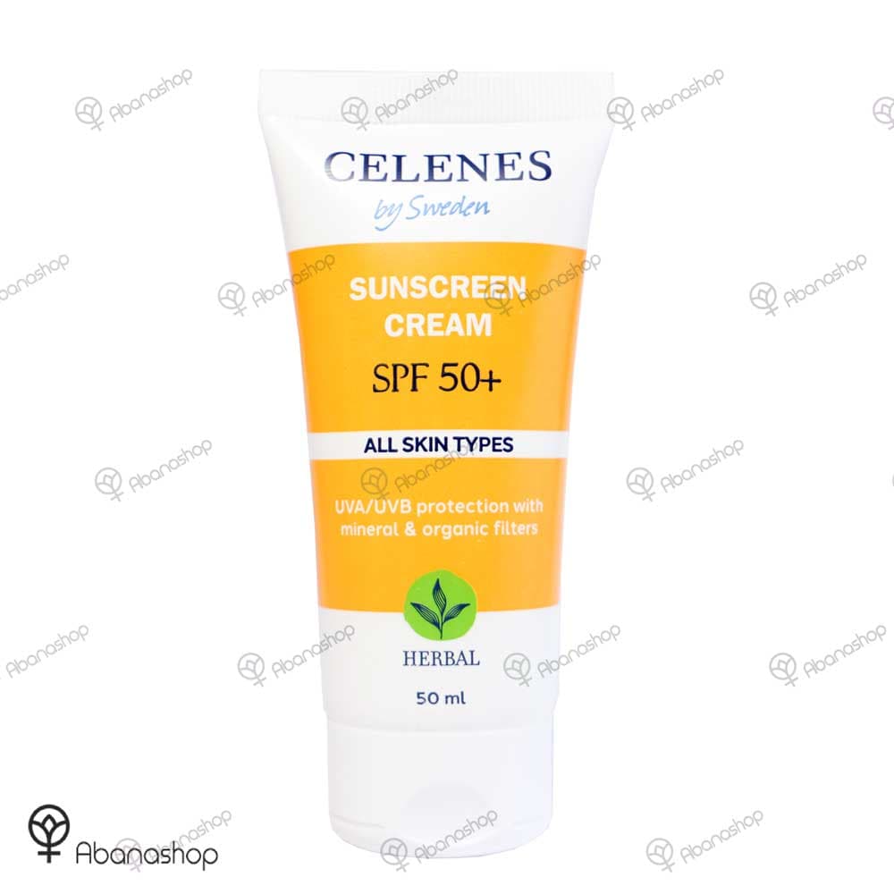 کرم ضد آفتاب SPF50+ سلینز HERBAL SUNSCREEN CREAM SPF 50+ CELENES — تصویر ۲