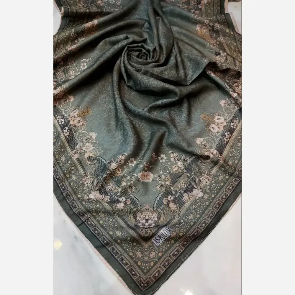 فروش عمده روسری نخی قواره یک متری دوردوخت (بسته 150 عددی) — تصویر ۲