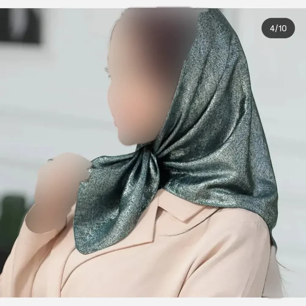مینی اسکارف ابریشم شاین فلورانس قواره 70 سانت — تصویر ۵