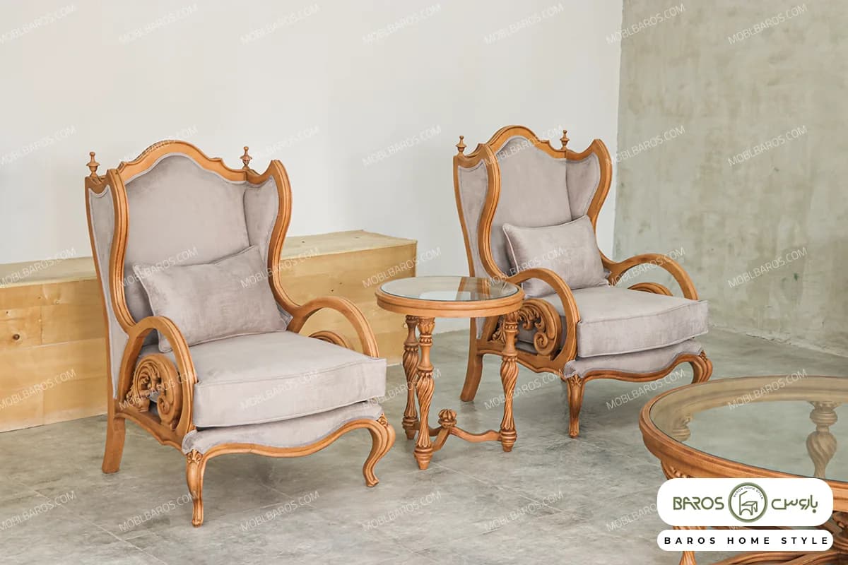 مبل کلاسیک کینگ و کاناپه کارن کد ۲ — تصویر ۵
