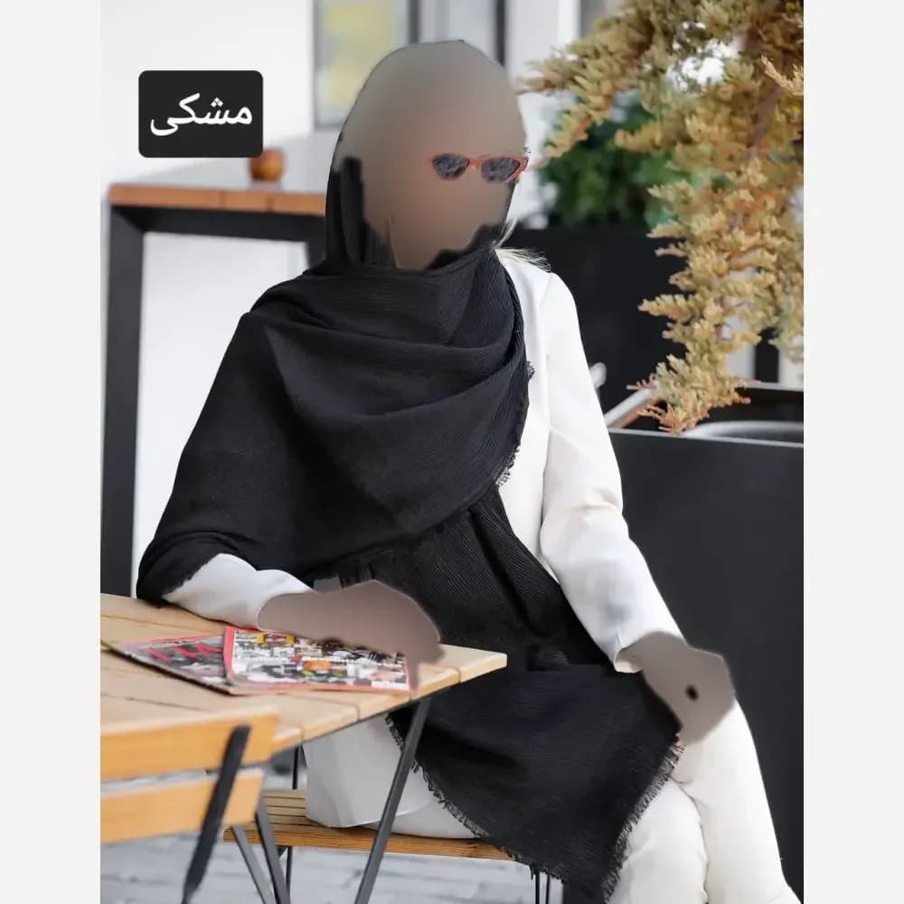 شال نخی دورو برشکا قواره 200 در 75 سانت تابستانی — تصویر ۴