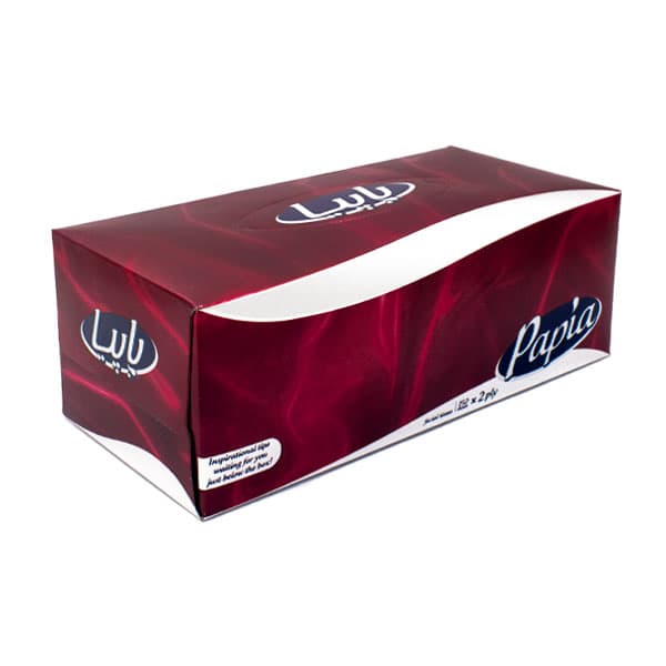 دستمال کاغذی پاپیا 150 برگ 2 لایه مدل 02
