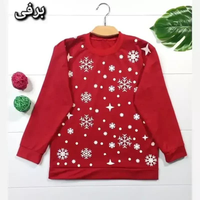 بلوز زنانه یقه گرد طرح دار جنس دورس مناسب سایز 36 تا 44 — تصویر ۶