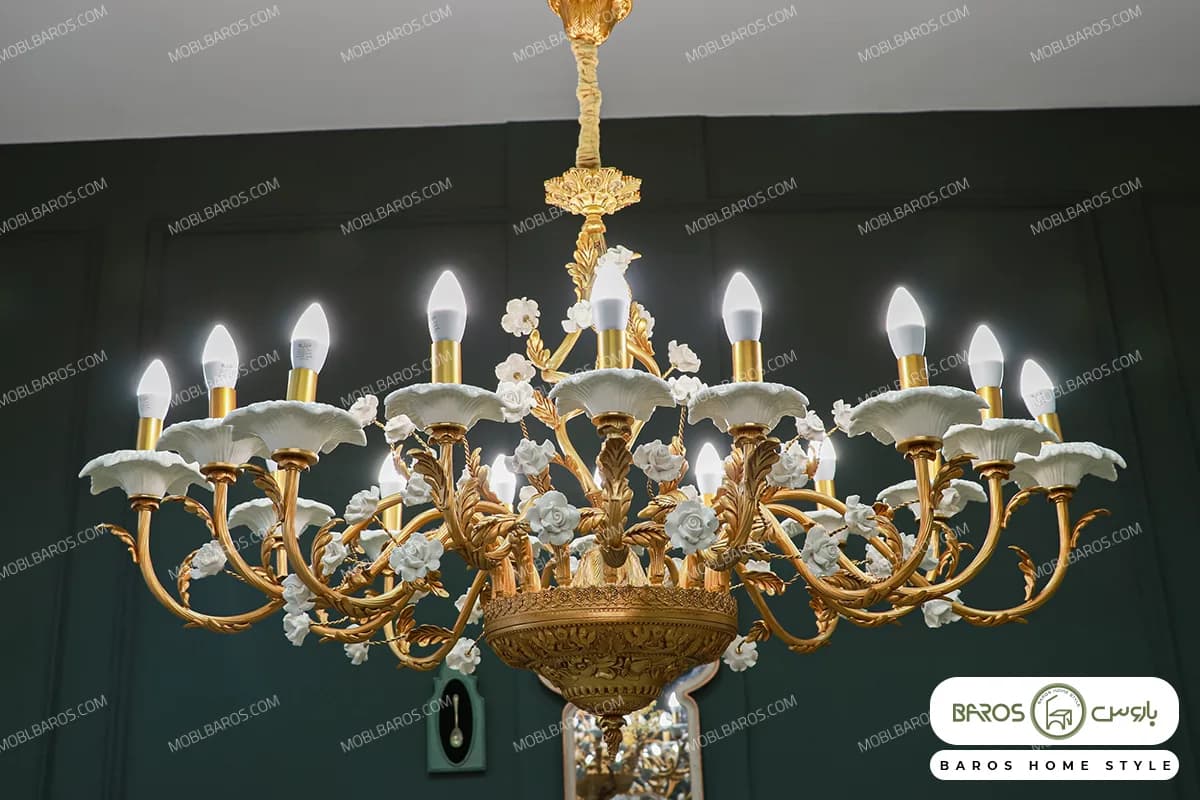 لوستر پذیرایی مدل ربکا بیضی