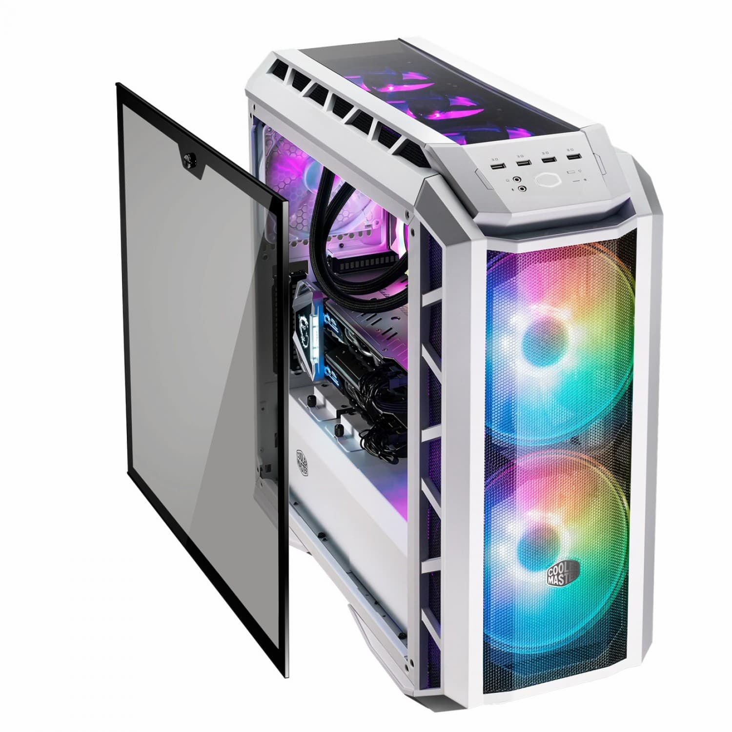 کیس کولر مستر MasterCase H500P MESH WHITE ARGB — تصویر ۴