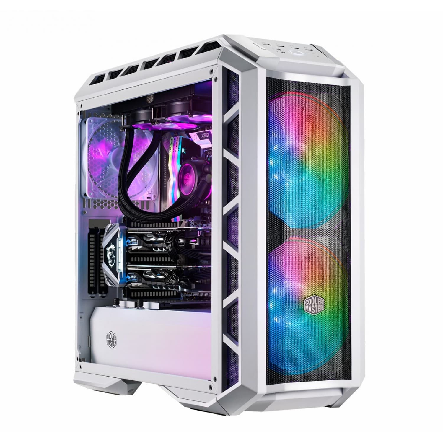 کیس کولر مستر MasterCase H500P MESH WHITE ARGB — تصویر ۲