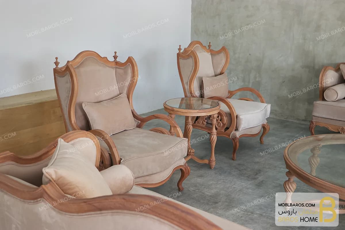 مبل سلطنتی ۱۰ نفره کینگ کد ۳ — تصویر ۶