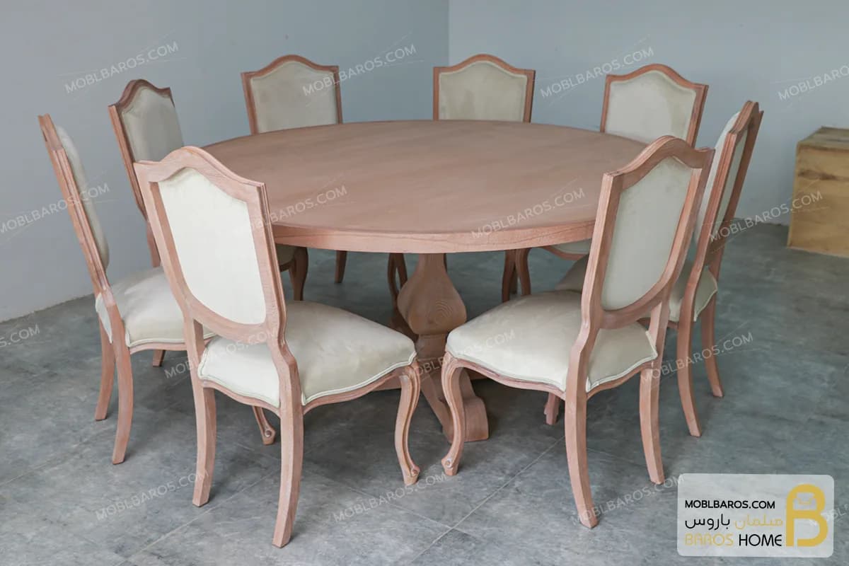 میز ناهارخوری گرد دکورا