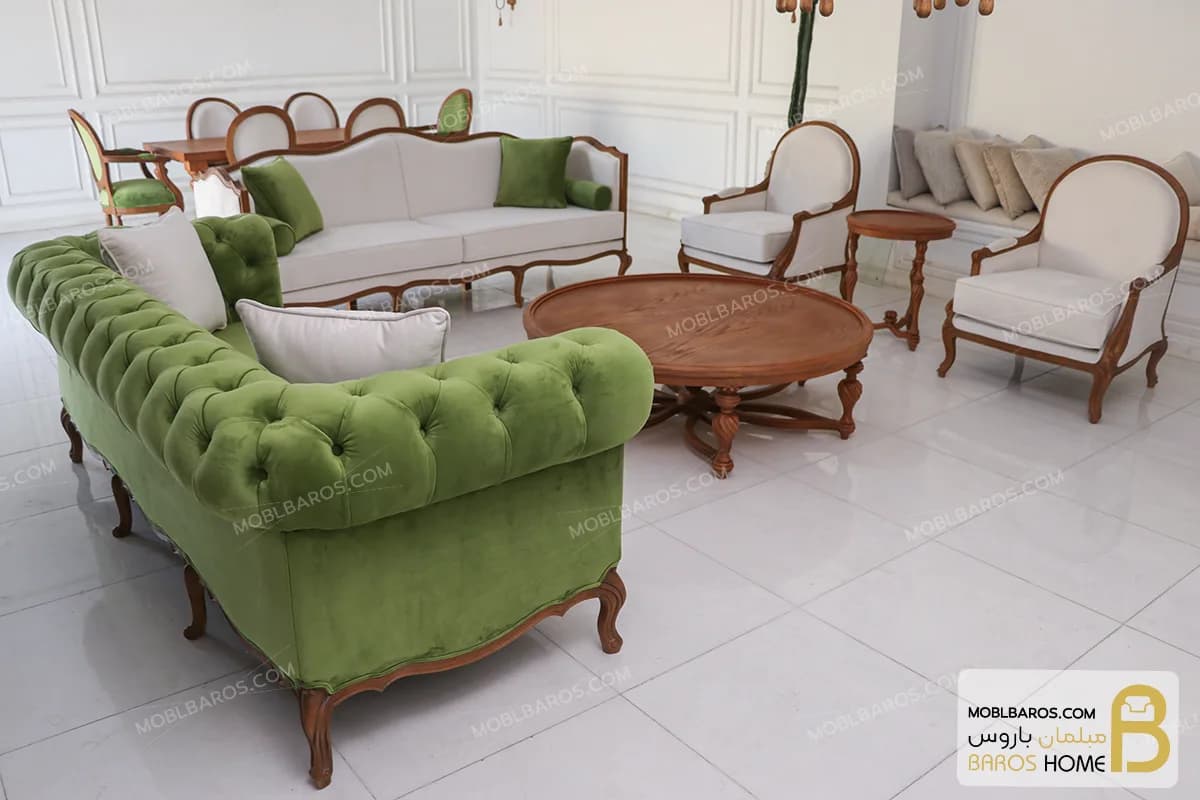 ست مبلمان ترکیبی گندم و چستر کد ۵