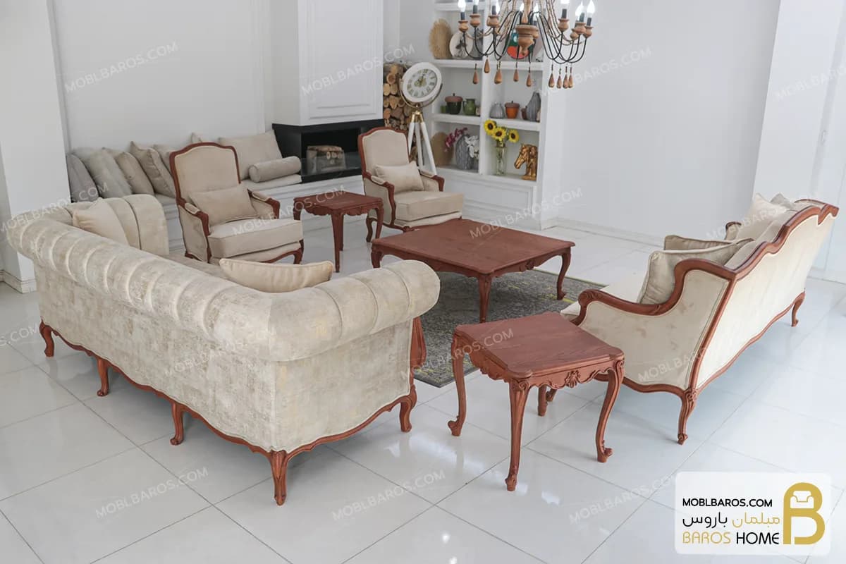 مبل کلاسیک رومینا و چستر نیکا — تصویر ۲