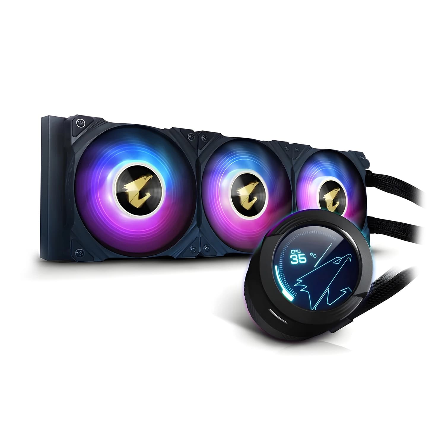 خنک کننده پردازنده گیگابایت AORUS WATERFORCE X 360 — تصویر ۷