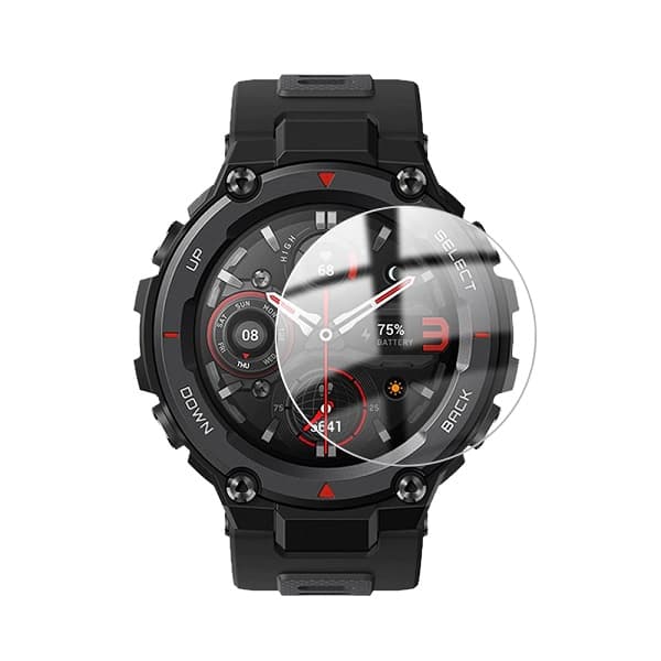 محافظ صفحه نمایش ساعت شیائومی Amazfit T-Rex مدل شیشه ای — تصویر ۲