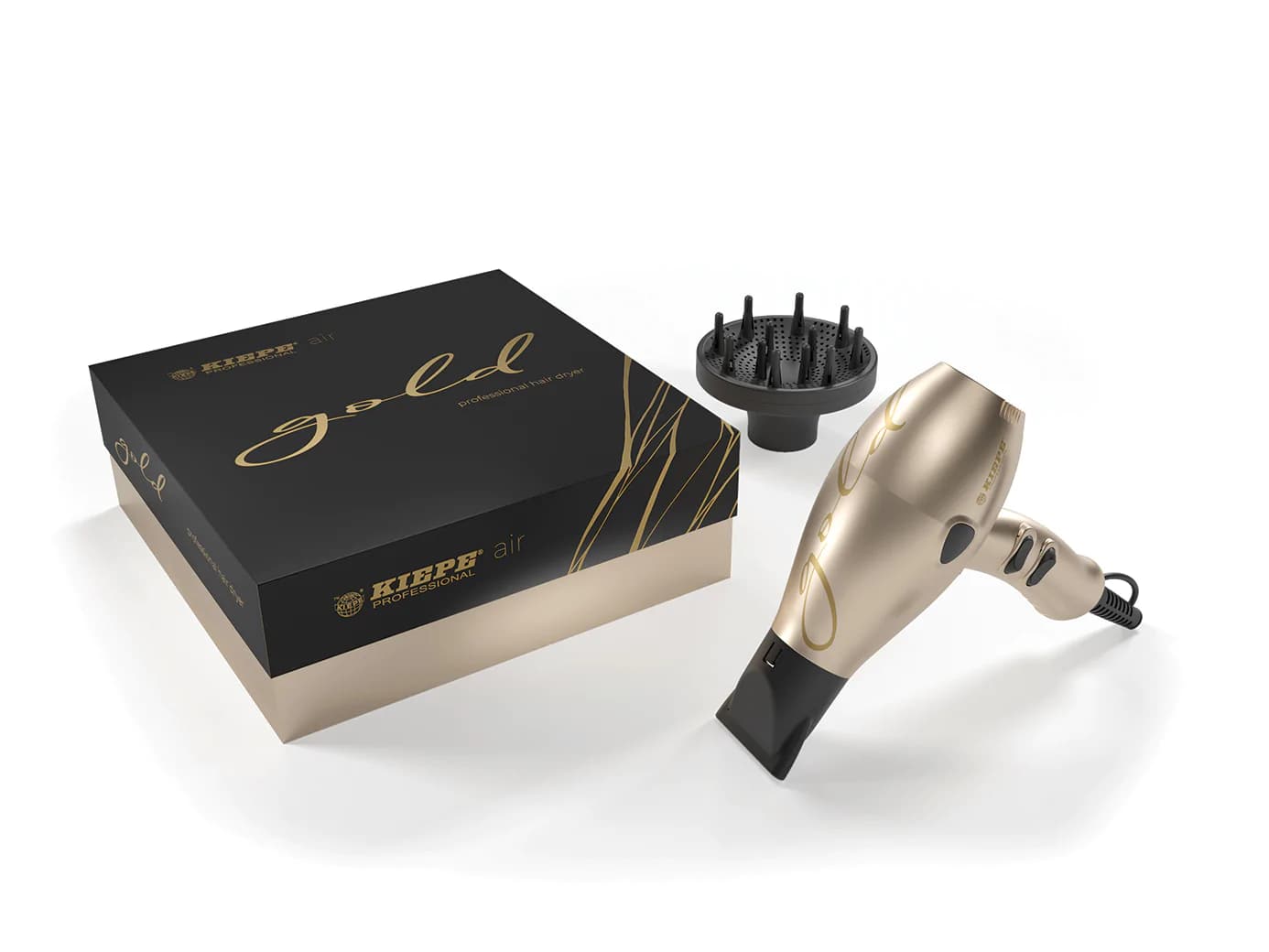 سشوار حرفه ای کیپه با قدرت 2400 وات Kiepe hair dryer Silver — تصویر ۲