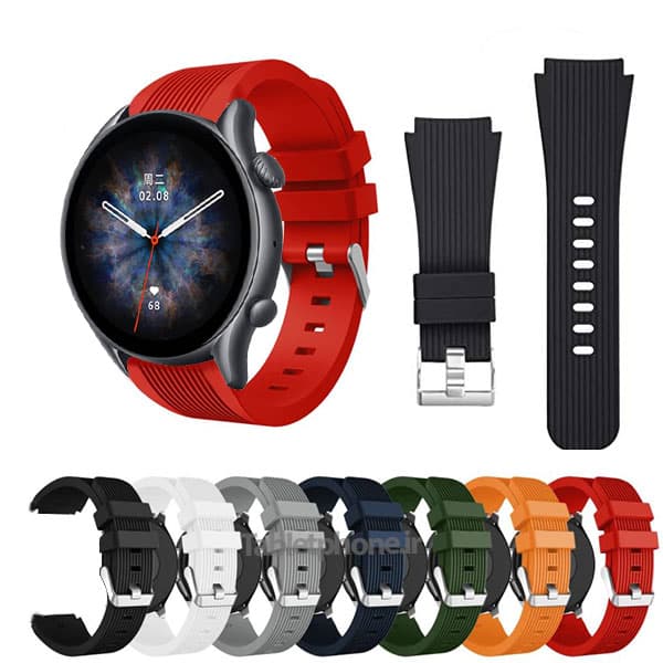 بند ساعت هوشمند Amazfit GTR 3 Pro مدل سیلیکونی Straight