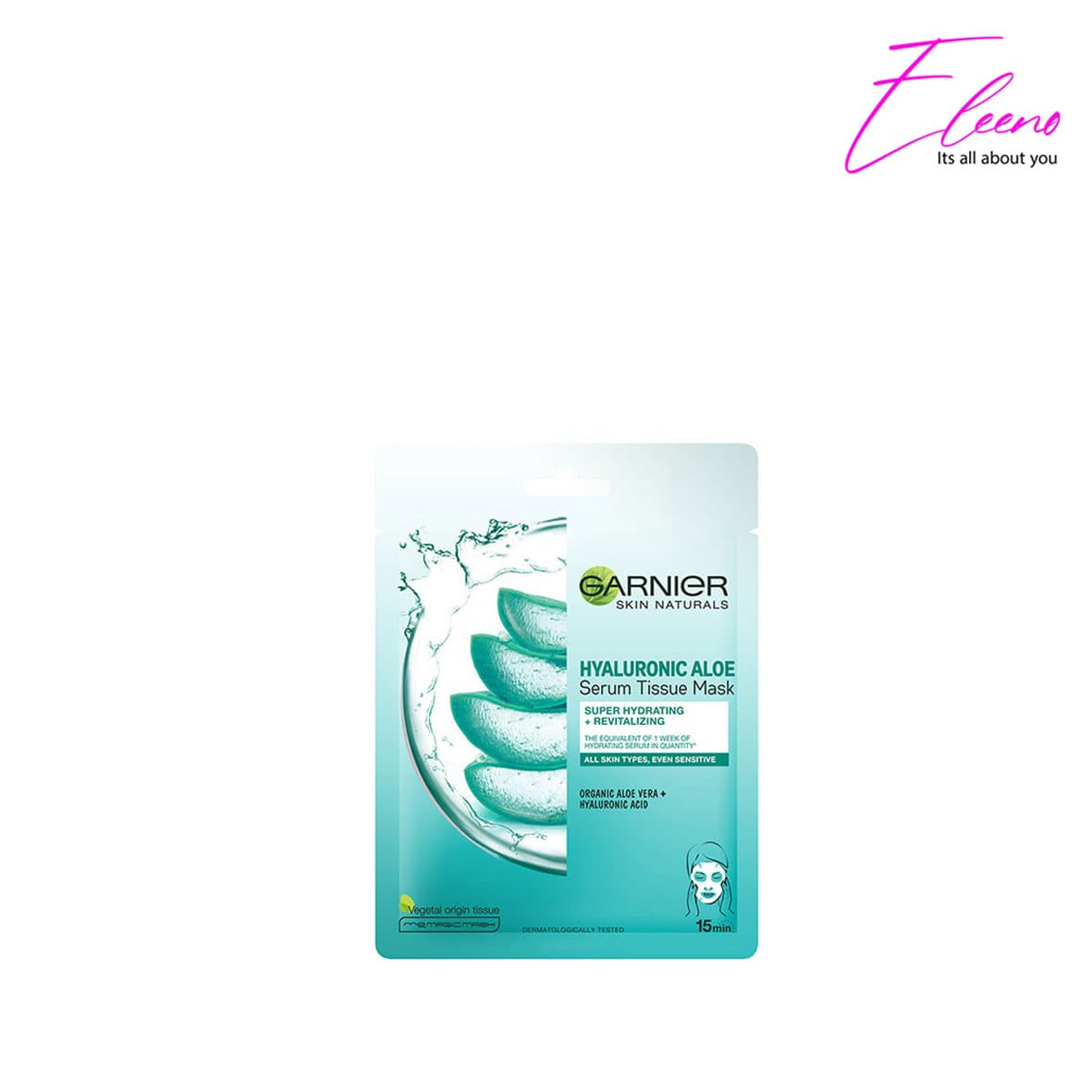 ماسک ورقه ای گارنیر حاوی هیالورونیک و آلوئه ورا Garnier skin naturals