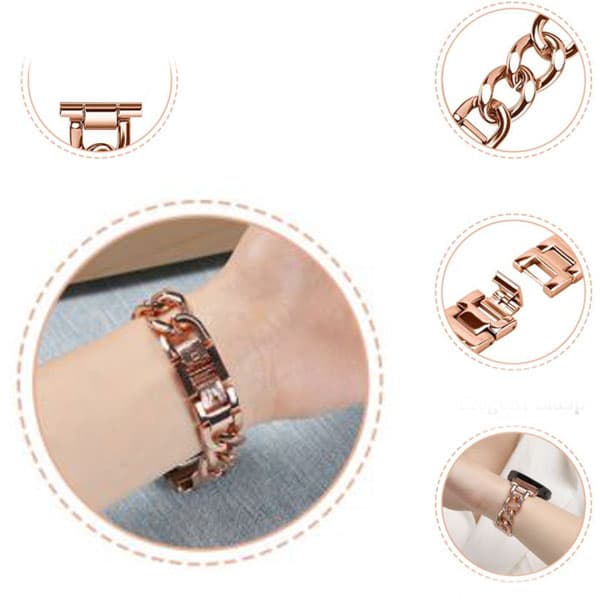 بند ساعت گلکسی واچ اکتیو 2 استیل زنجیری — تصویر ۵