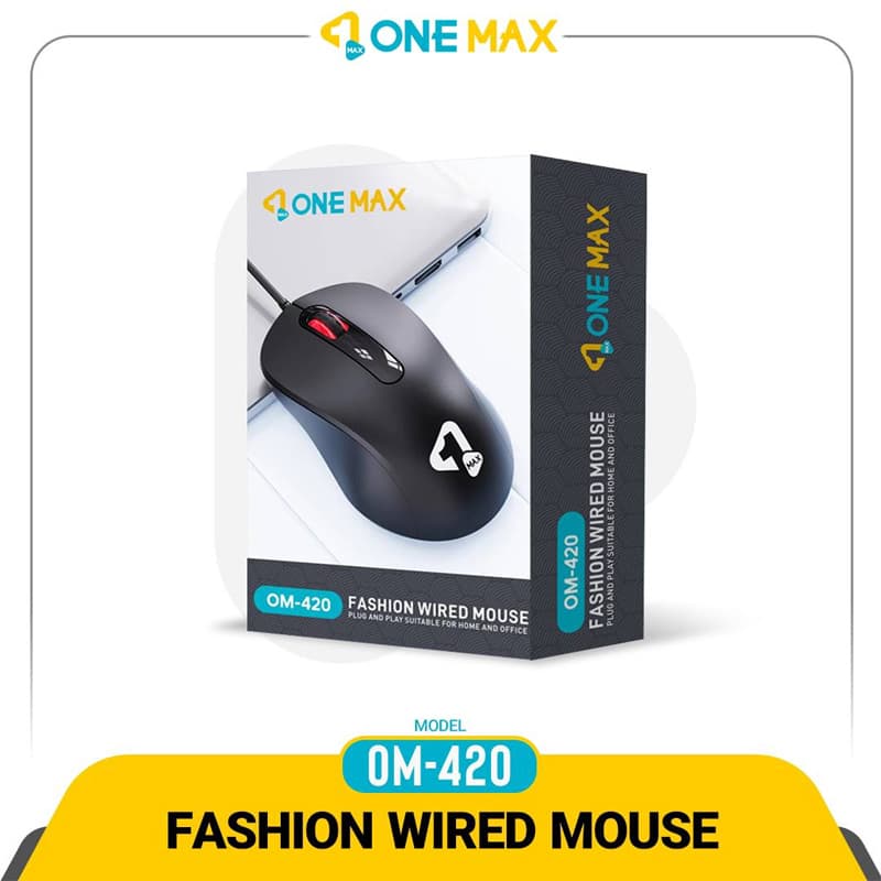 موس سیم دار وان مکس مدل ONE MAX OM-420