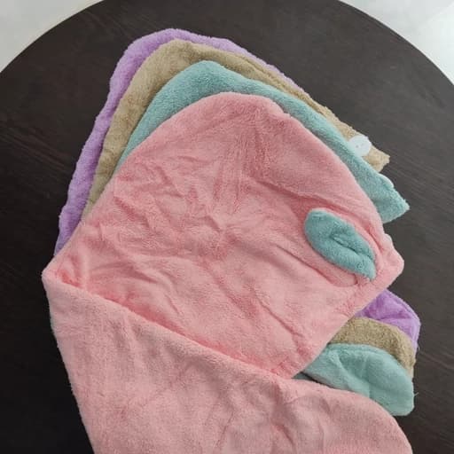 حوله سر دکمه دار ( کلاه حمام دکمه دار ) — تصویر ۳
