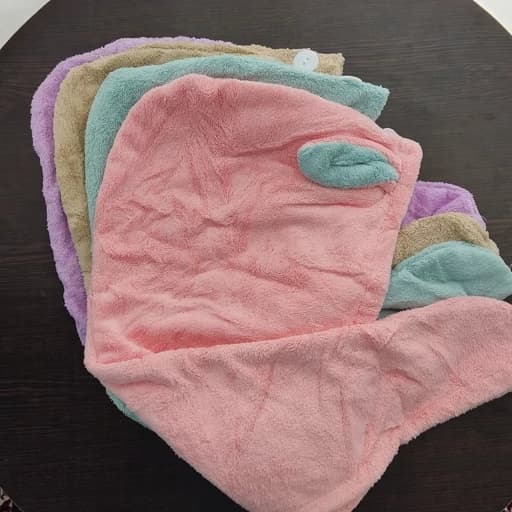 حوله سر دکمه دار ( کلاه حمام دکمه دار ) — تصویر ۶