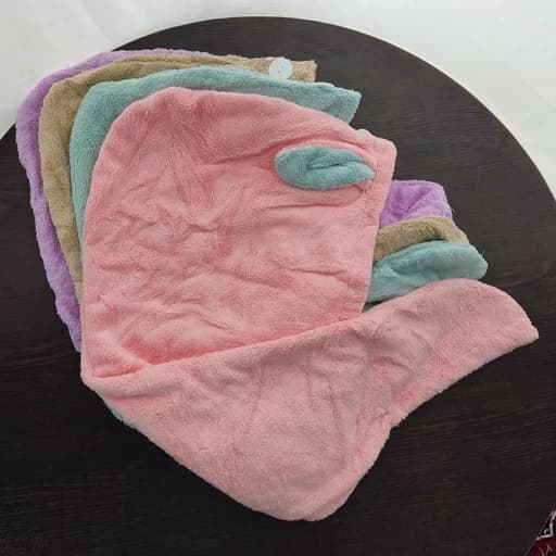 حوله سر دکمه دار ( کلاه حمام دکمه دار ) — تصویر ۵
