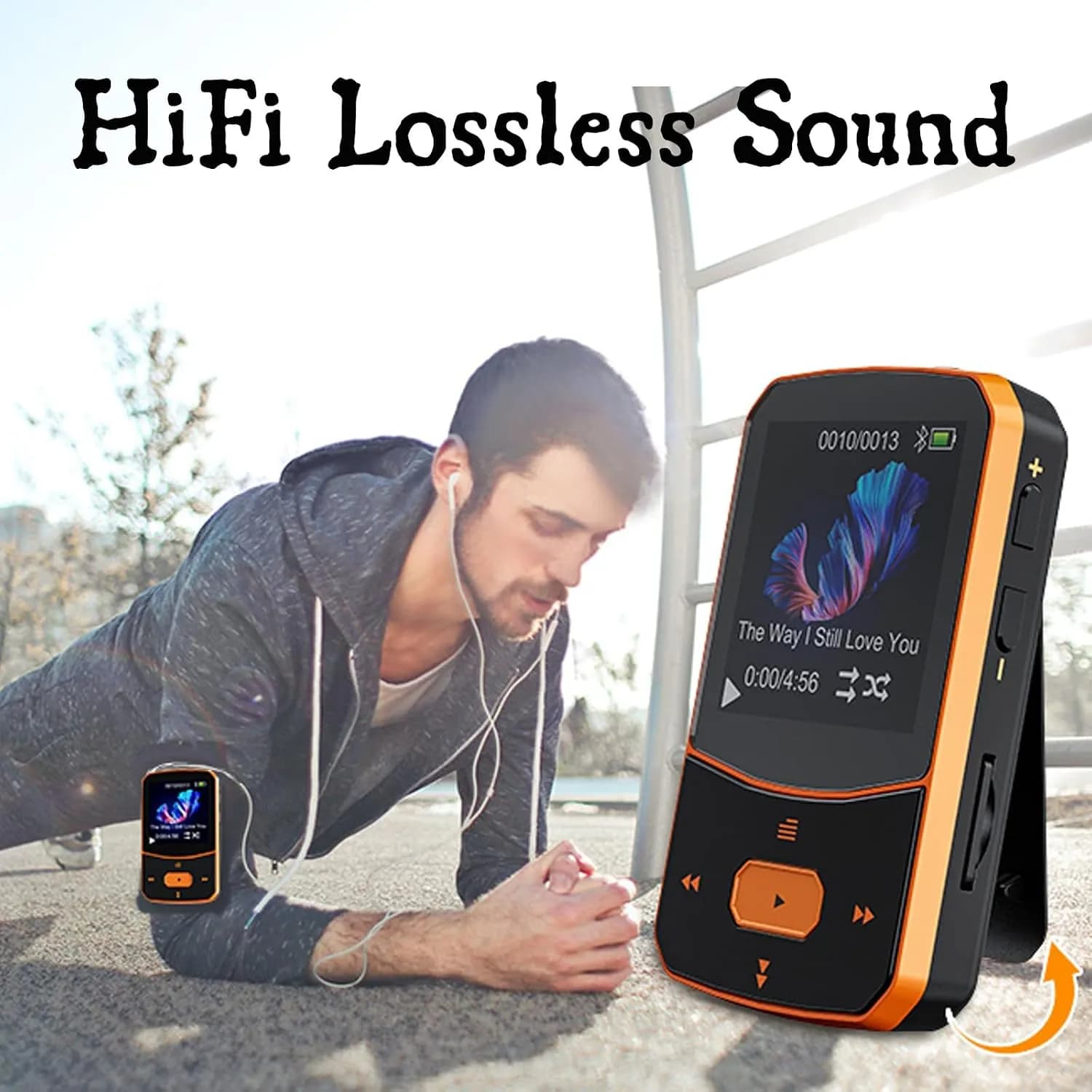 MP3 پلیر PINHUI با حافظه 64 گیگابایت و بلوتوث 5.3 برند PINHUI مدل X52 — تصویر ۸